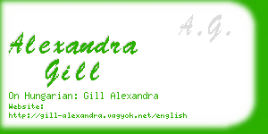 alexandra gill business card